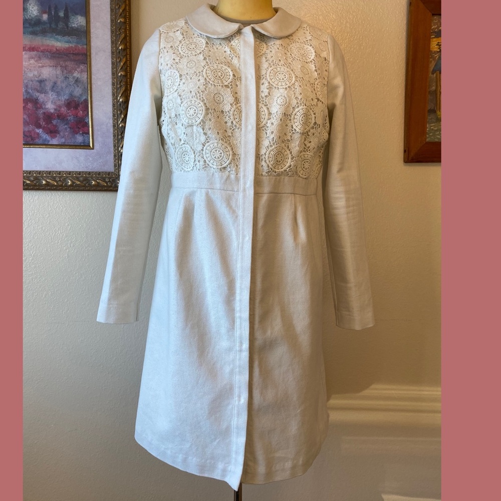 BODEN Cream vintage style cotton jacket US 8